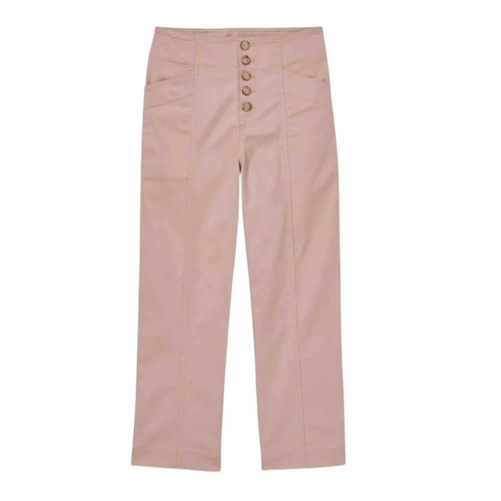 Club Monaco cropped high waist utility casual pants size 10 excellent condition - Picture 2 of 14